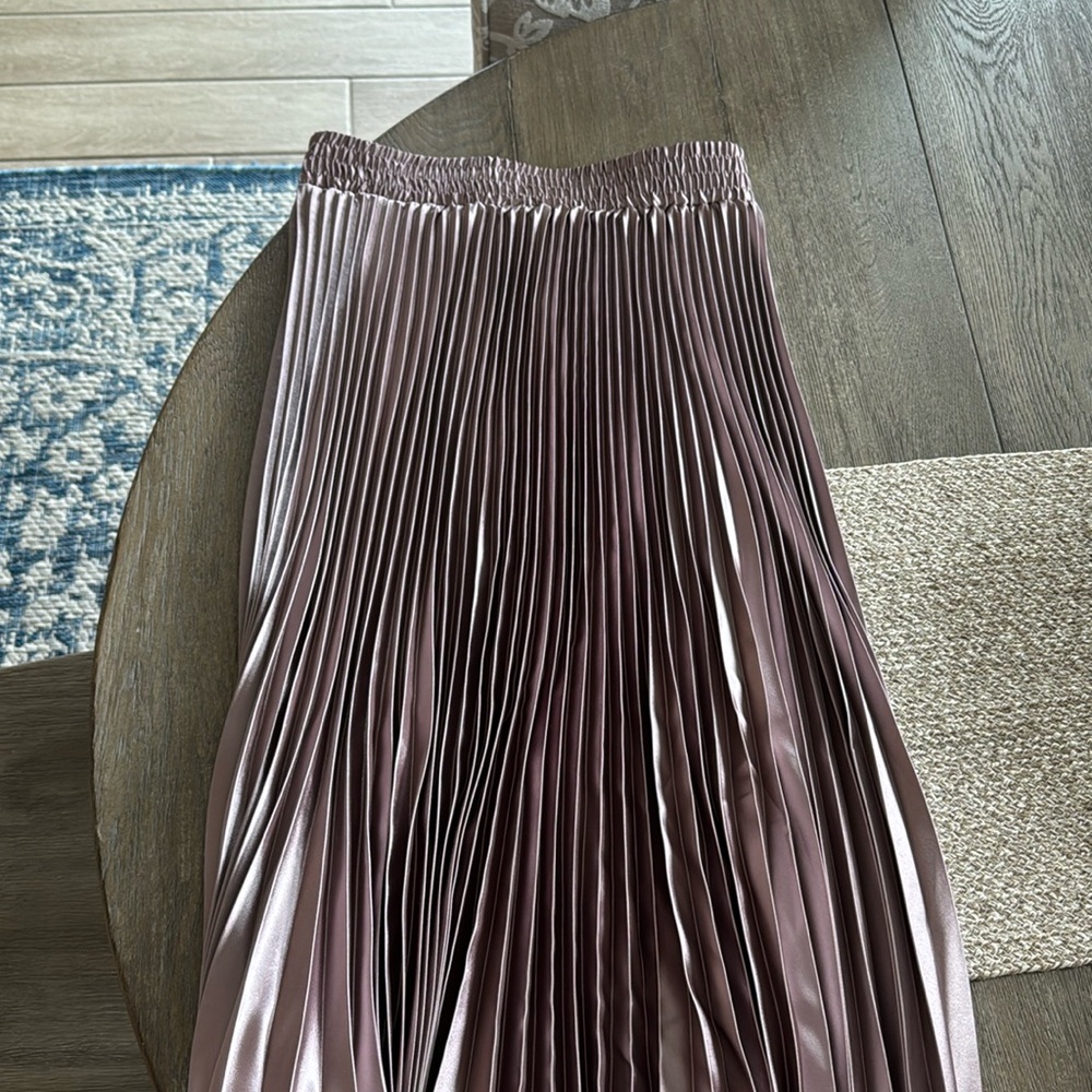 Anthropologie Blu Tassel pleated skirt